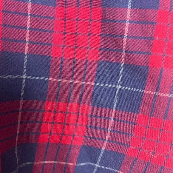 Madewell Edina Oversized Boyshirt Plaid Red Blue Button Front Shirt Women’s M - Picture 8 of 12